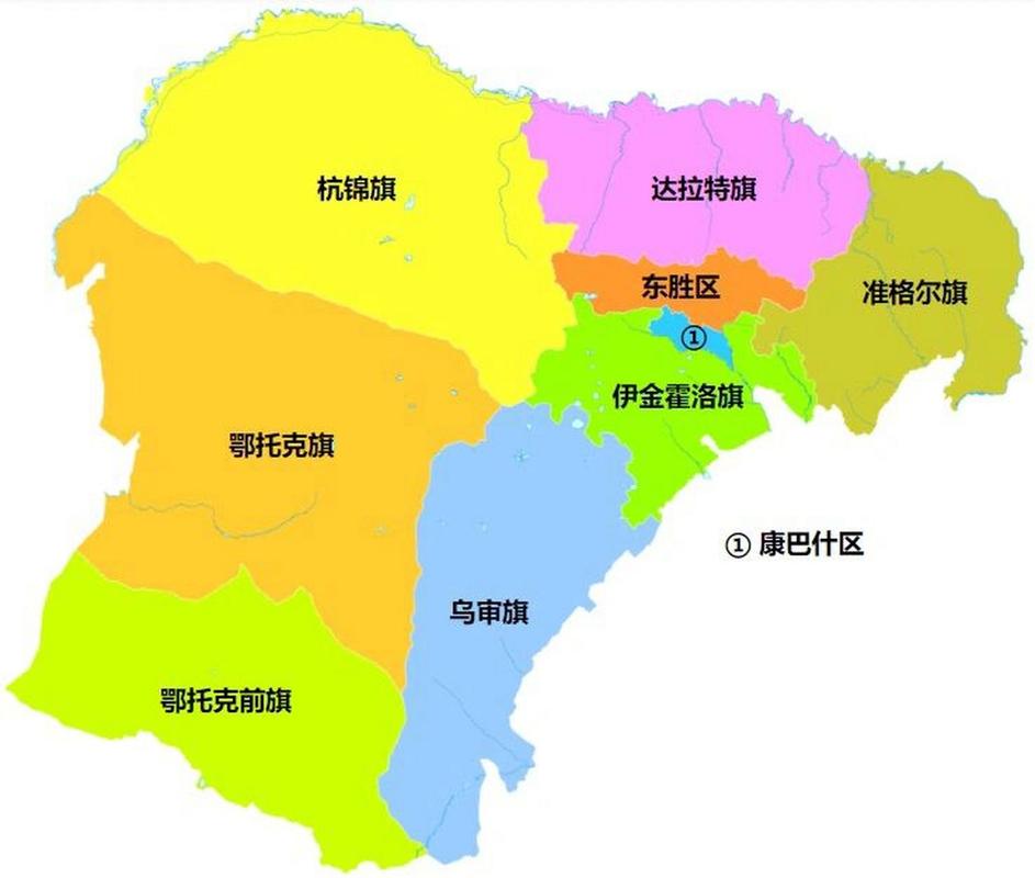 鄂尔多斯地图,鄂尔多斯地图高清版大图-第4张图片-文史