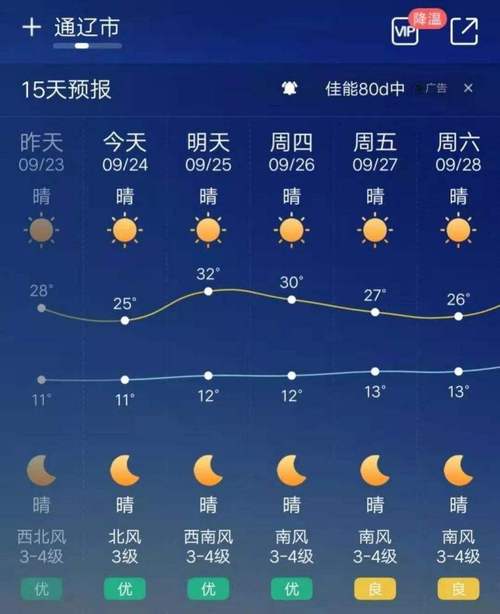 通辽一周的天气预报（通辽一周的天气预报七天）-第2张图片-文史