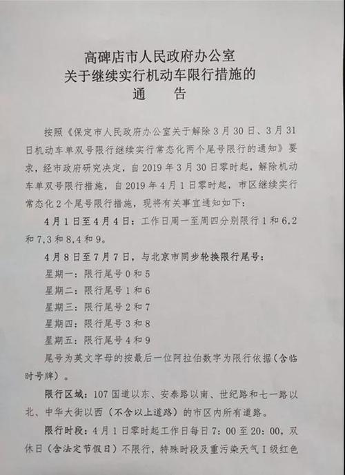 高碑店限号(高碑店限号查询2024)-第8张图片-文史 高碑店限号(高碑店限号查询2024)-第8张图片-文史