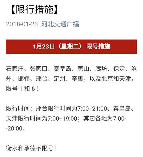 衡水限号,衡水限号查询今天-第5张图片-文史