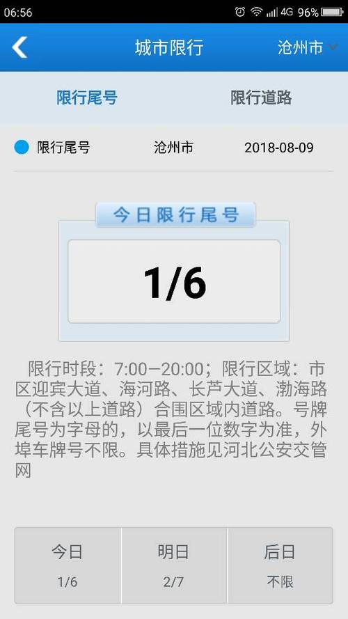 沧州限号今天（沧州限号今天限尾号是几）