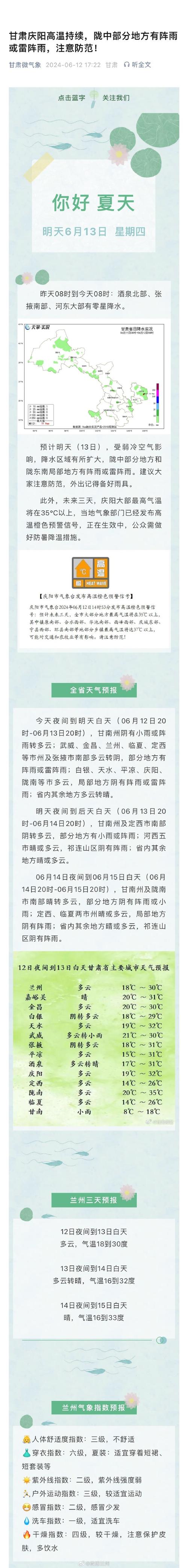 兰州今天天气情况（兰州今天天气情况多少度）