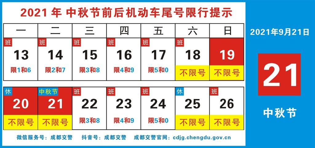 中秋节限号(中秋节限号吗成都限行吗)-第4张图片-文史 中秋节限号(中秋节限号吗成都限行吗)-第4张图片-文史
