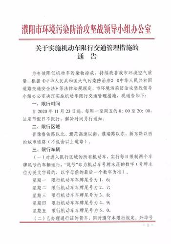 濮阳限号(濮阳限号2023最新限号时间表)-第5张图片-文史 濮阳限号(濮阳限号2023最新限号时间表)-第5张图片-文史