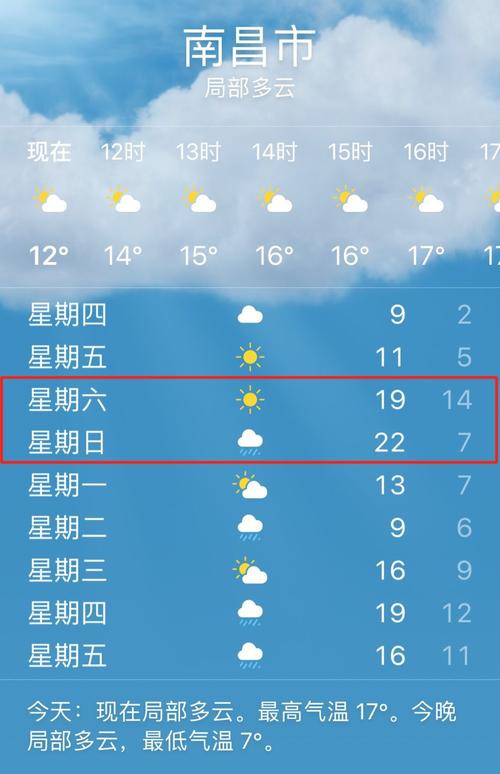 南昌今晚到明天天气,明天南昌的天气预报