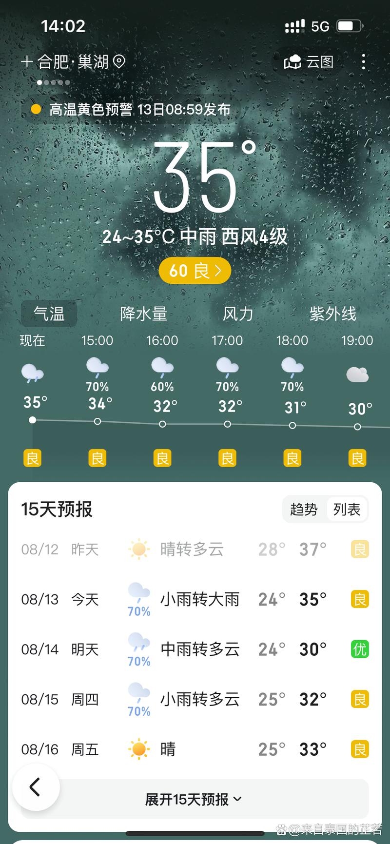 巢湖一周的天气预报(巢湖一周的天气预报30天)-第3张图片-文史 巢湖一周的天气预报(巢湖一周的天气预报30天)-第3张图片-文史