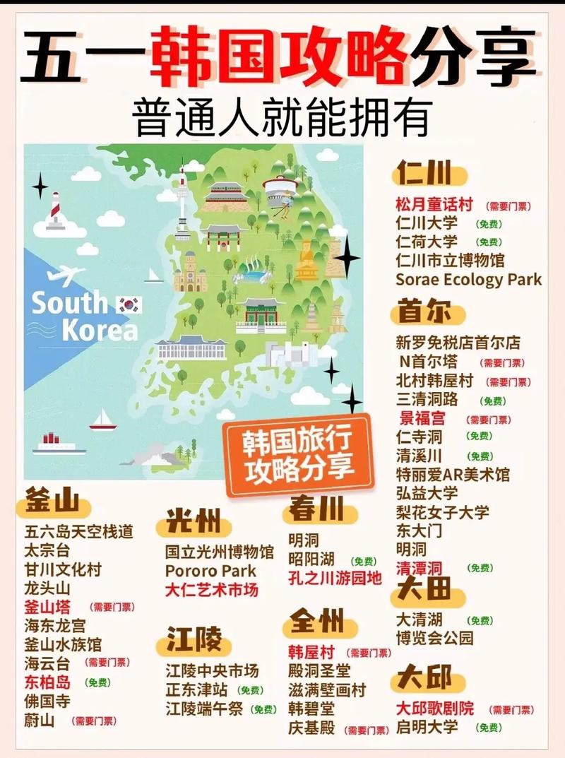 韩国旅游景点地图(韩国旅游景点地图高清)-第2张图片-文史 韩国旅游景点地图(韩国旅游景点地图高清)-第2张图片-文史