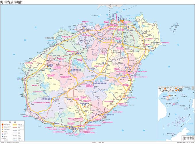 海南省地图高清版大图（海南省地图高清版大图交通图）-第7张图片-文史