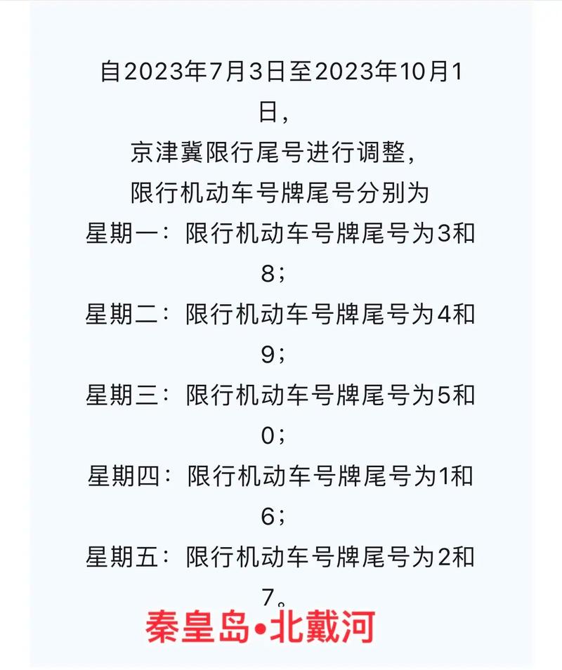 秦皇岛限行周末限号吗今天(秦皇岛周末限号查询)-第2张图片-文史 秦皇岛限行周末限号吗今天(秦皇岛周末限号查询)-第2张图片-文史