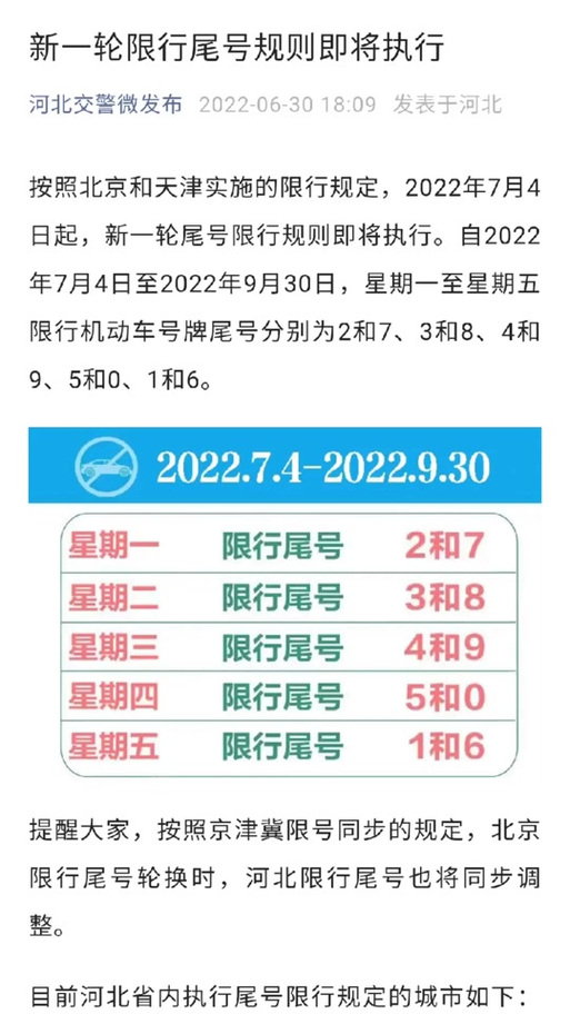 天津汽车限号嘛今天限几号,天津汽车限号是几点到几点-第5张图片-文史 天津汽车限号嘛今天限几号,天津汽车限号是几点到几点-第5张图片-文史